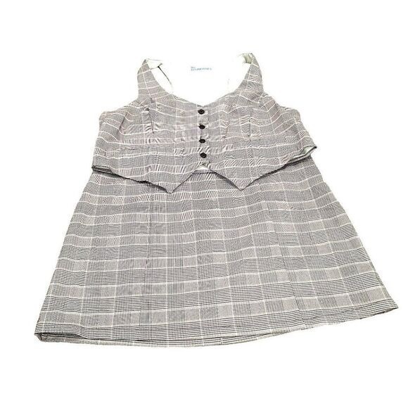 No Boundaries Women M Plaid Vest Mini Skirt Set Clueless‎ Office Siren 90's Y2K - Picture 10 of 10